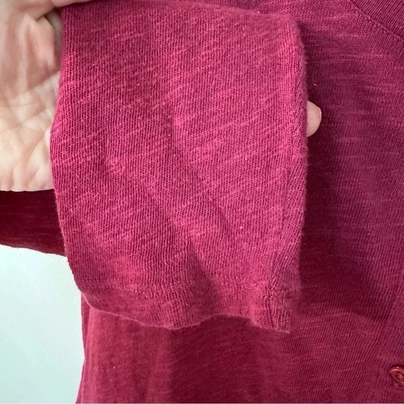 Soft Surroundings Women's Dark Pink Long Sleeve Tunic Dress w/ Pockets Sz S GUC - Picture 6 of 9